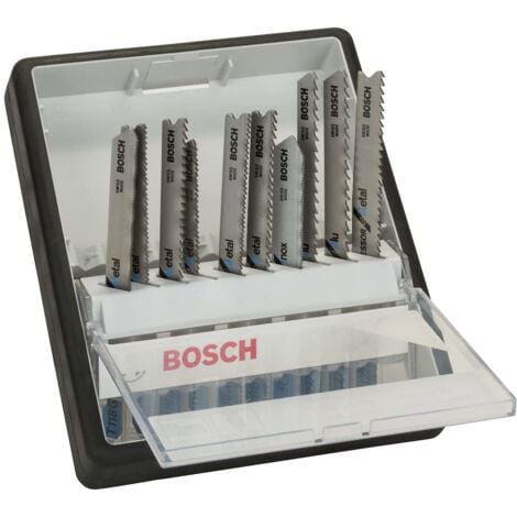 Bosch Home and Garden 2607010541 Robust Line Set 10 Lame Seghetto, Metallo, Argento