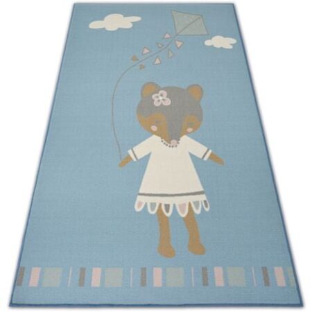 TAPPETO per bambini LOKO Toppolino blu antiscivolo blue 160x220 cm