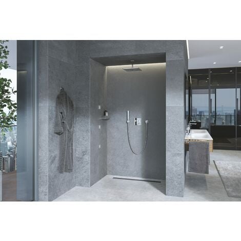 Grohe 27693000 Euphoria Cube Supporto a Muro per Manopola Doccia, Cromo