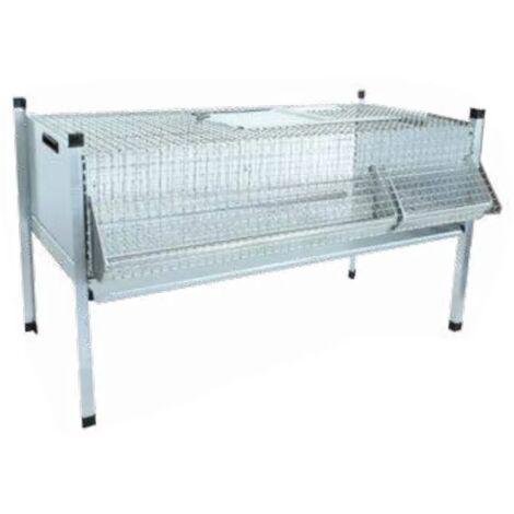 Gabbia pulcini e quaglie 100119 Ropet 15 quaglie 4kg 99x47x50 cm sovrapponibile