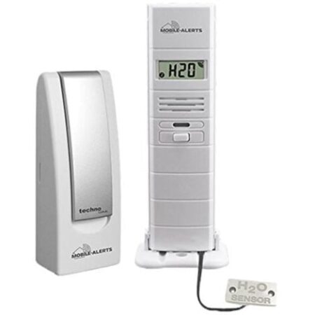 Technoline MA 10350 + Gateway 2 in 1: rilevatore di Acqua e sensore termoigroigro, Bianco, 3,8 x 2,1 x 12,8 cm