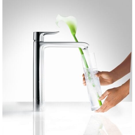 HANSGROHE Miscelatore per lavabo alto 260 per lavabo freestanding, con asta di comando e scarico a scomparsa cromato Metris