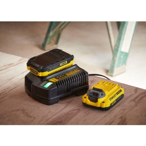 Kit 1 LITHIUM-IONEN-AKKU 18V 4Ah e caricatore 2Ah serie V20 - STANLEY Fatmax SFMCB14M1-QW