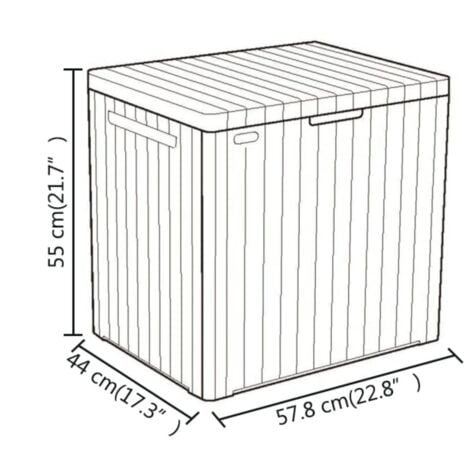Keter Contenitore da Giardino City 113 L