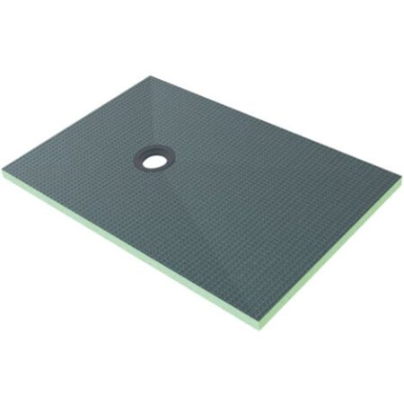 Piatto Doccia Pronto da Piastrellare in Estruso Rigida Polistirene Tagliabile Dimensione 80x120X4 cm Sifone Piletta incluso