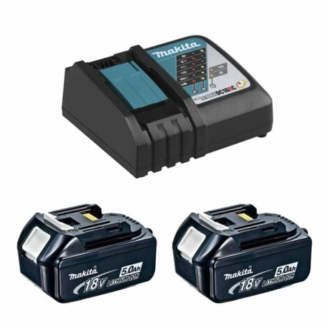 Power Set MAKITA (2 x 18V 5,0 Ah + DC18RC)