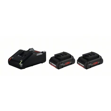 Power Set BOSCH (2 x 18V 4,0 Ah ProCORE + GAL18V-40)