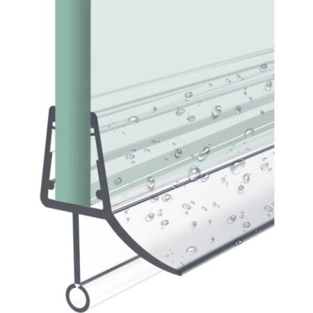Heilmetz Guarnizione Box Doccia L:80cm per vetro da 4-6 mm, Guarnizioni per evitare l'acqua, Tagliabile-Type.2