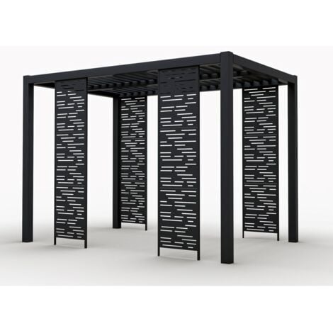 Persiana bioclimatica Windsor Line 52 x 204 cm - Grigio scuro