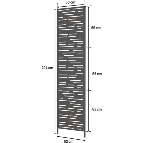 Persiana bioclimatica Windsor Line 52 x 204 cm - Grigio scuro