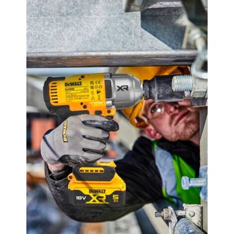 DeWALT Utensili - Avvitatore a impulsi 18V a batteria, 2x batterie 5,0 Ah XR, caricabatterie DCF900P2T