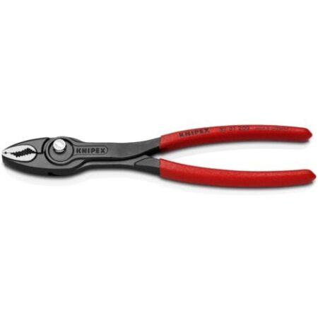 82 01 200 TwinGrip® Pinza a presa frontale rivestiti in resina sintetica antiscivolo bonderizzata grigia 200 mm