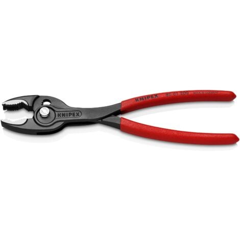 82 01 200 TwinGrip® Pinza a presa frontale rivestiti in resina sintetica antiscivolo bonderizzata grigia 200 mm