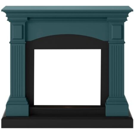 Cornice per Camino Decorativa Tagu Magna in Legno MDF Turchese