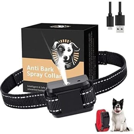 Collare antiabbaio per cani, spray per collare antiabbaio per cani alla citronella, collare da addestramento ricaricabile e sicuro-RAPANDA