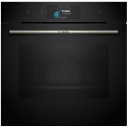 Bosch Serie 8 HSG7584B1. Dimensione del forno: Media, Tipo di forno: Forno elettrico, Capacità interna forno totale: 71 L. Posizionamento dell'apparecchio: Da incasso, Colore del prodotto: Nero, Ti...