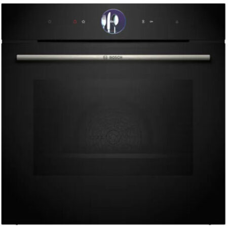 Bosch Serie 8 HRG7361B1. Dimensione del forno: Media, Tipo di forno: Forno elettrico, Capacità interna forno totale: 71 L. Posizionamento dell'apparecchio: Da incasso, Colore del prodotto: Nero, Ti...