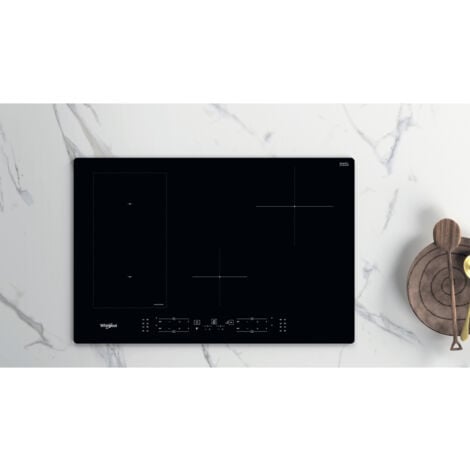 Whirlpool Piano Cottura Induzione WL B2977 NE. Colore del prodotto: Nero, Posizionamento dell'apparecchio: Da incasso, Dimensione della larghezza del piano cottura: 77 cm... - 869991580870 - WLB2977NE