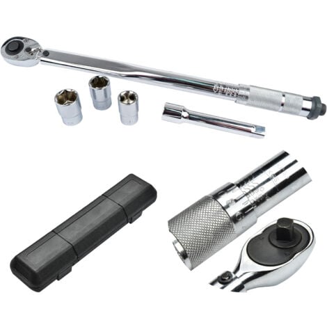 Chiave dinamometrica 1/2 Chiave rotante con 3 punte 17-19-21mm 28-210nm e scatola
