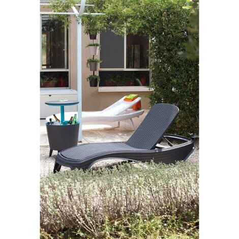 Lettino Rattan Keter Atlantic in Antracite