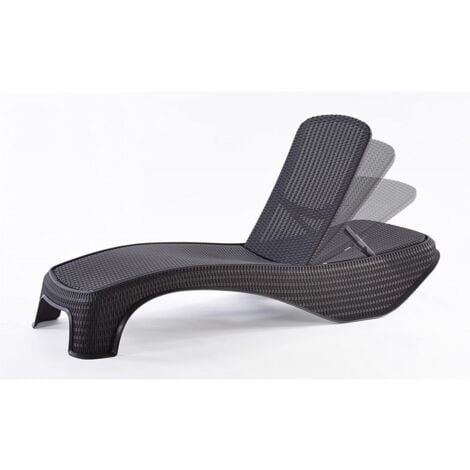 Lettino Rattan Keter Atlantic in Antracite