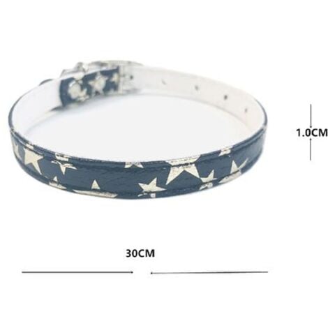 Collare per gatti con stelle blu con campanello  Offerta esclusiva