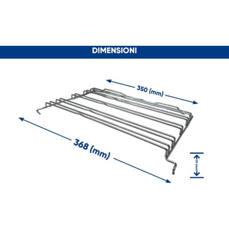 Kit Telaio in Filo Destro e Sinistro per Forno Cucina, Compatibile con Franke, Dimensioni: 368x231x30 (mm) Cromato, per Modelli AD72 AX97 CM74 DM DG SM
