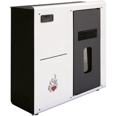 STUFA A PELLET 7,89KW CUORE CALDO SLIM 8 BIANCA 84x30xH90 CM
