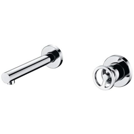 Imex rubinetteria - Miscelatore lavabo al muro Olimpo in ottone cromato GLC033
