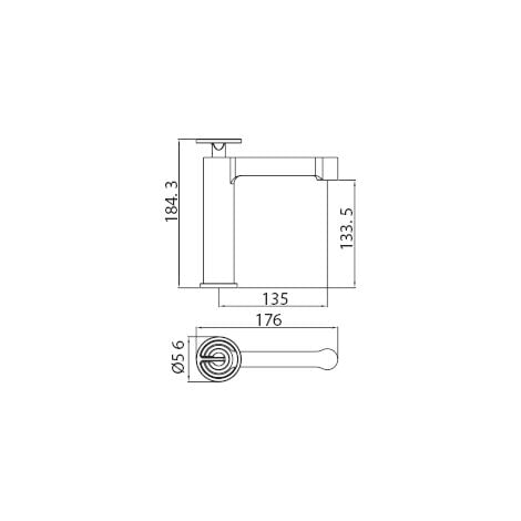 Imex rubinetteria - Miscelatore lavabo Olimpo in ORO ROSA SPAZZOLATO BDC033-1ORC