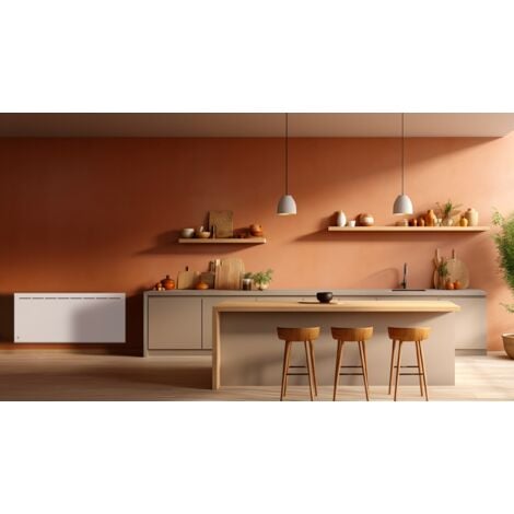 Radiatore elettrico fisso Bestherm Atlas 2000W ceramica bianca inerzia secca orizzontale