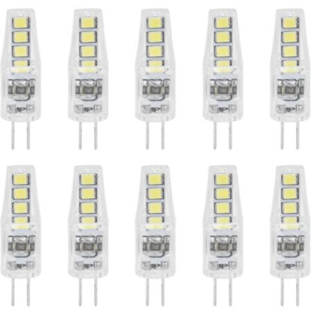 Eosnow 10 pezzi G4 8LED luce 2835 chip lampada 2W 360 angolo PC lampadina per ufficio domestico 220Vluce bianca