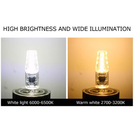 Eosnow 10 pezzi G4 8LED luce 2835 chip lampada 2W 360 angolo PC lampadina per ufficio domestico 220Vluce bianca