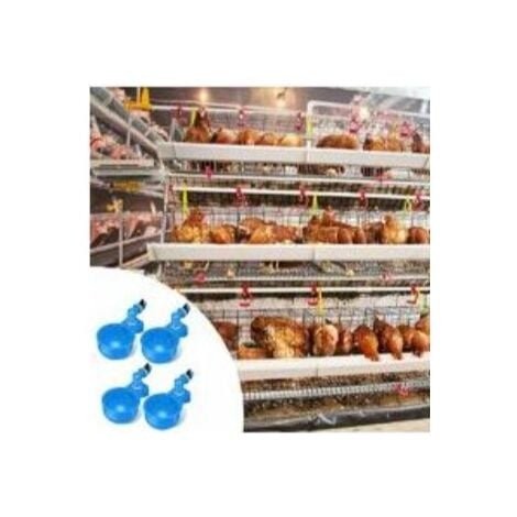 pezzi Abbeveratoio automatico per polli Abbeveratoio automatico per polli Abbeveratoio per pollame Abbeveratoio in plastica blu Strumento per abbeverare pollame per pollo, anatra, pollame, uccelli