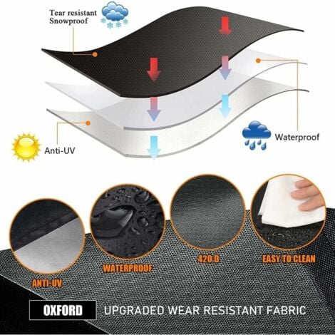 Copertura per serbatoio dell'acqua IBC Ulisem 1000L Copertura per contenitore Serbatoio dell'acqua Antipioggia con cerniera Antivento Anti-UV 420D Resistente agli strappi