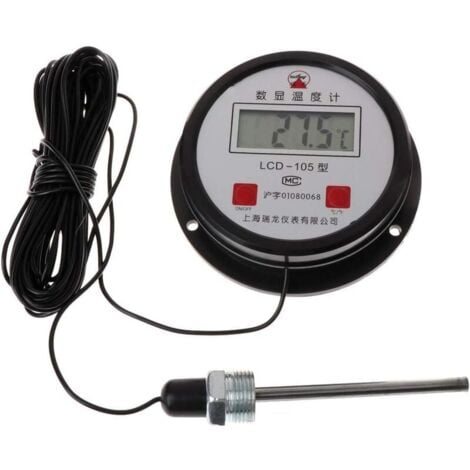 Termometro digitale industriale ad alta temperatura con sonda da 10 m Ulisem