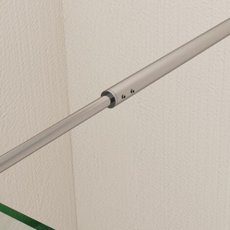 SIRHONA Barra Stabilizzatrice Regolabile 700-1000 mm per Box Doccia, Barra di Fissaggio in Vetro in Acciaio Inossidabile, per Parete Fissa Da Bagno, Cromo Lucido