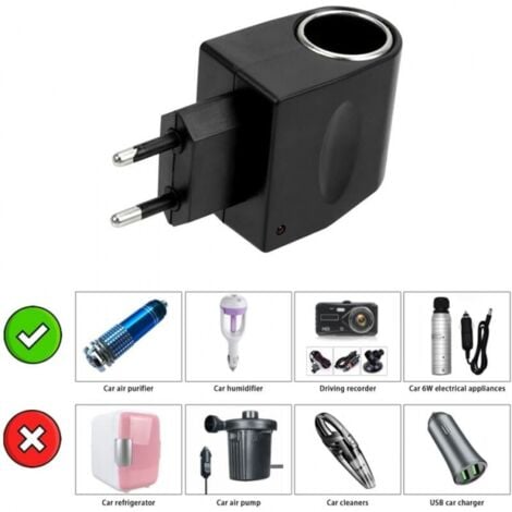 Convertitore di alimentazione per auto CA 220 V a CC 12 V, presa per trasformatore adattatore di alimentazione accendisigari per auto furgone camion