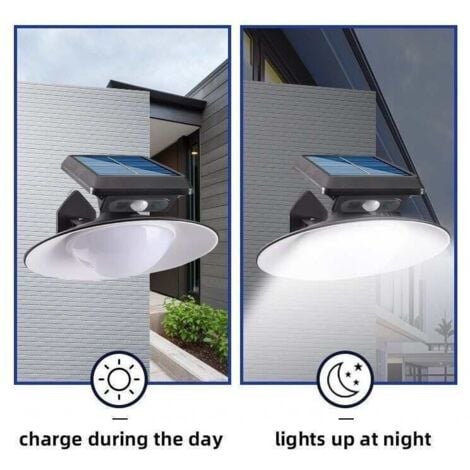 LAMPADARIO FARO SOLARE 20CM CON SENSORE DI MOVIMENTO PER ESTERNO TELECOMANDO