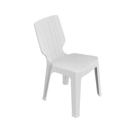 SEDIE RATTAN KETER T-CHIAR BIANCHE