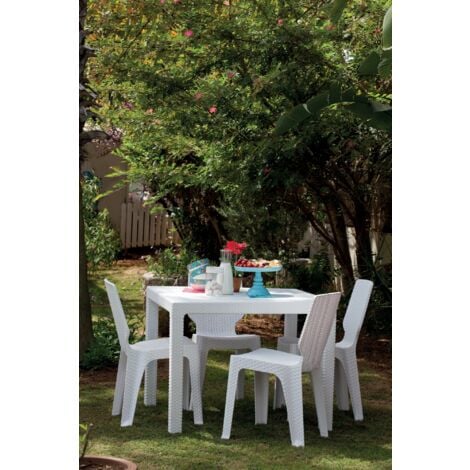 SEDIE RATTAN KETER T-CHIAR BIANCHE
