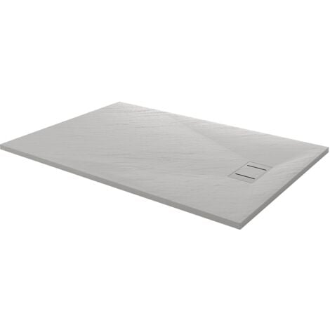 Piatto doccia bianco effetto pietra mod. Blend 90x140 cm rettangolare