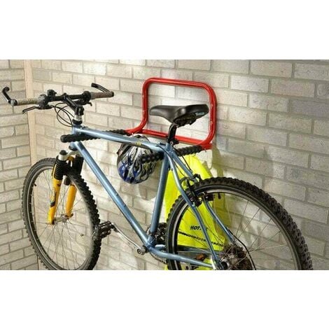 Portabici da Muro Parete Supporto Porta Bici 2 Biciclette Pieghevole Gommato