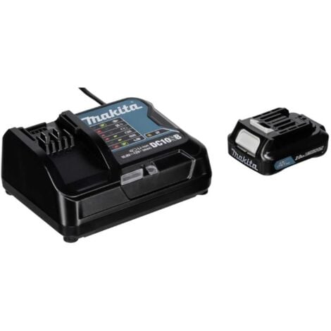 Trapano a percussione a batteria Makita HP333DSAW 12V bianco con 1x batteria 2,0 Ah + caricabatterie in valigetta
