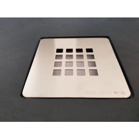 Piatto doccia in pietra SOLIDSTONE alto 2,8 cm - Antracite Grafite nero 90x100