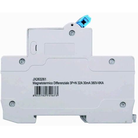 Ettroit Interruttore Magnetotermico Differenziale 3P+N 32A 30mA 380V-6KA JX263261