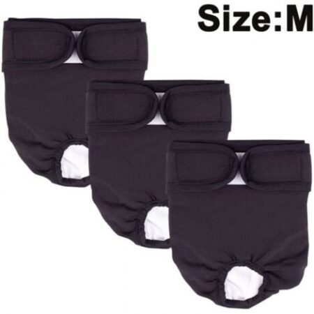 Confezione da 3 Pannolini Lavabili Riutilizzabili per Cani, Pantaloni Fisiologici per Cani Pannolini Sanitari Altamente Assorbenti Prevenzione delle Molestie per Animali Pantaloni Fisiologici