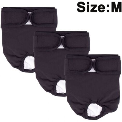 Confezione da 3 Pannolini Lavabili Riutilizzabili per Cani, Pantaloni Fisiologici per Cani Pannolini Sanitari Altamente Assorbenti Prevenzione delle Molestie per Animali Pantaloni Fisiologici