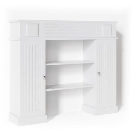 Cornice per caminetto , Bianco, 119.5 x 103 cm, Vicco