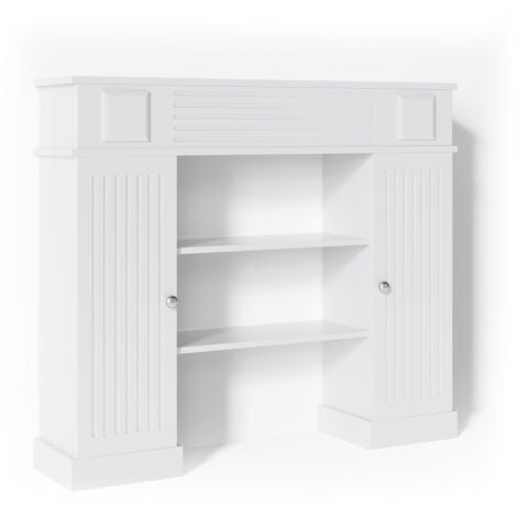 Cornice per caminetto , Bianco, 119.5 x 103 cm, Vicco